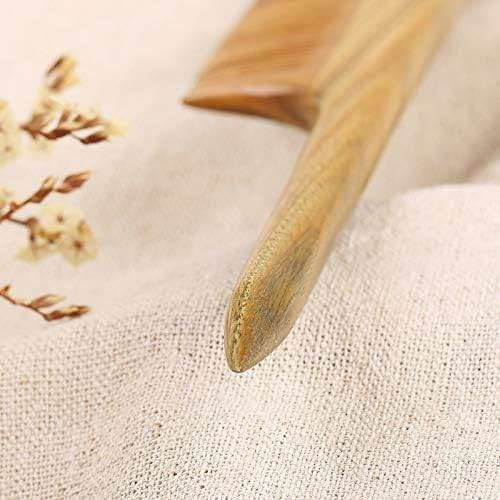 LWBTOSEE Anti-Static Natural Sandalwood Combs Portable Hair Salon Wood Comb Rat Tail Brush Hairdressing Styling Tool Hair Care Hair Comb - Image 8