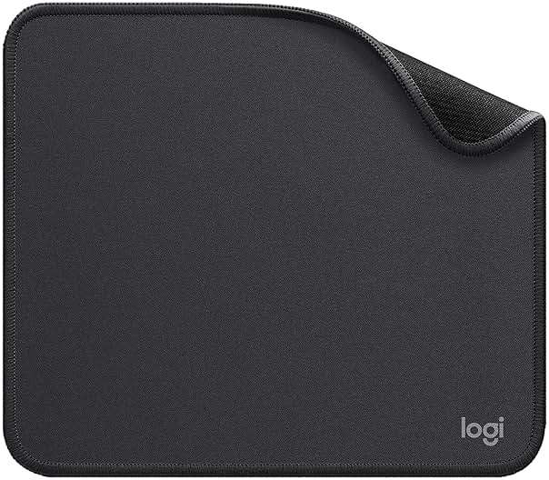 Logitech Mouse Pad - Studio Series, Computer Mouse Mat with Anti-Slip Rubber Base, Easy Gliding, Spill-Resistant Surface, Durable Materials, Portable, in a Fresh Modern Design, Graphite - Image 1
