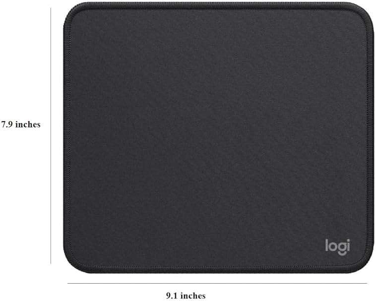 Logitech Mouse Pad - Studio Series, Computer Mouse Mat with Anti-Slip Rubber Base, Easy Gliding, Spill-Resistant Surface, Durable Materials, Portable, in a Fresh Modern Design, Graphite - Image 3