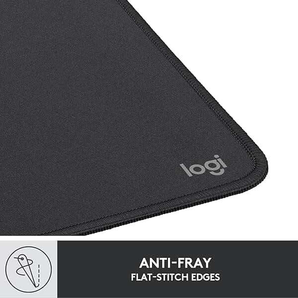 Logitech Mouse Pad - Studio Series, Computer Mouse Mat with Anti-Slip Rubber Base, Easy Gliding, Spill-Resistant Surface, Durable Materials, Portable, in a Fresh Modern Design, Graphite - Image 7