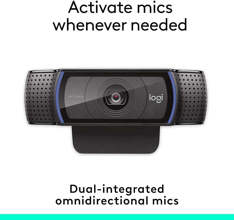 Logitech C920e HD 1080p Mic-Enabled Webcam, Certified for Zoom, Microsoft Teams Compatible, TAA Compliant - Image 4