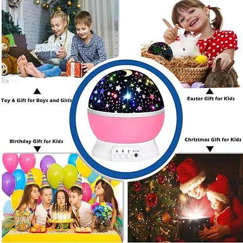 Toys for 1-10 Year Old Girls,Star Projector for Kids 2-9 Year Old Girl Gift Toy for 3-8 Year Old Girls Christmas Gift for 4-7 Year Old Boys Birthday Gift Stocking Stuffers for Kids - Image 3