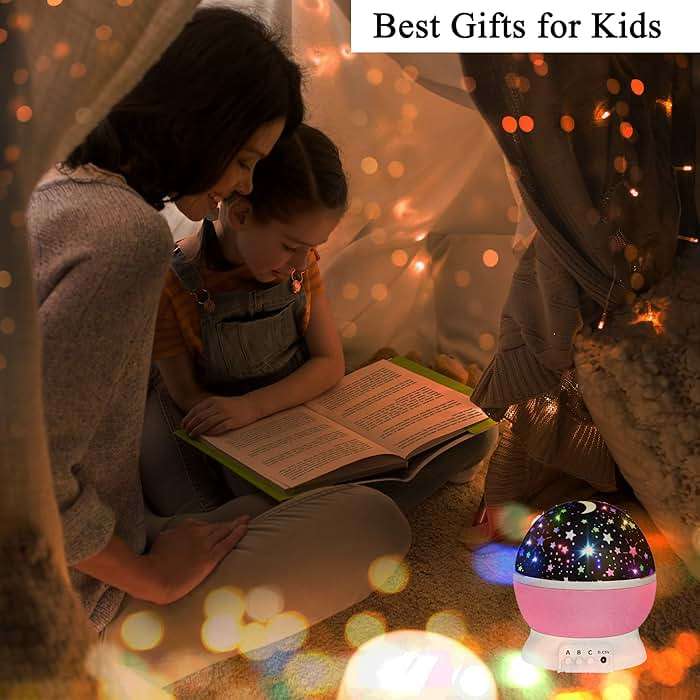 Toys for 1-10 Year Old Girls,Star Projector for Kids 2-9 Year Old Girl Gift Toy for 3-8 Year Old Girls Christmas Gift for 4-7 Year Old Boys Birthday Gift Stocking Stuffers for Kids - Image 5