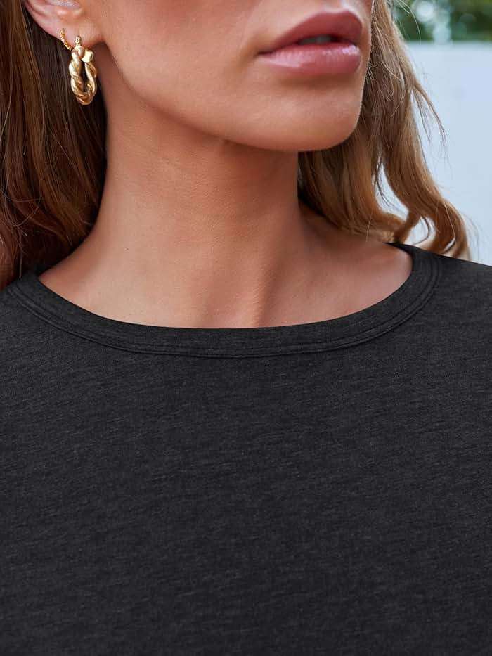 AUTOMET Women's Basic Long Sleeve Shirts Casual Crewneck Fall Winter Tops - Image 6