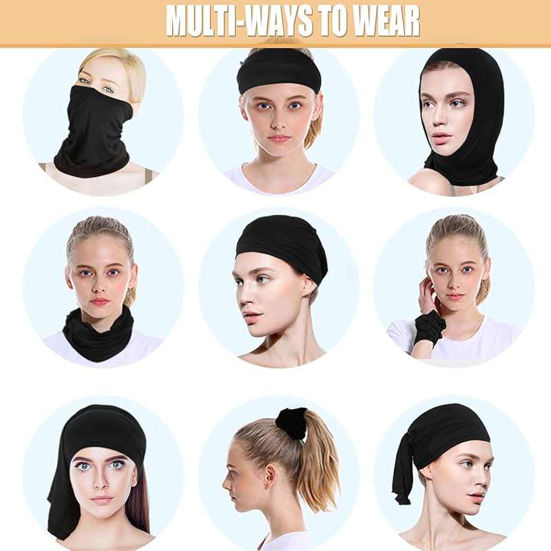 Neck Gaiter Bandana Face Mask: Sun Cooling Scarf Gator Cover Head for Men Women - Image 6