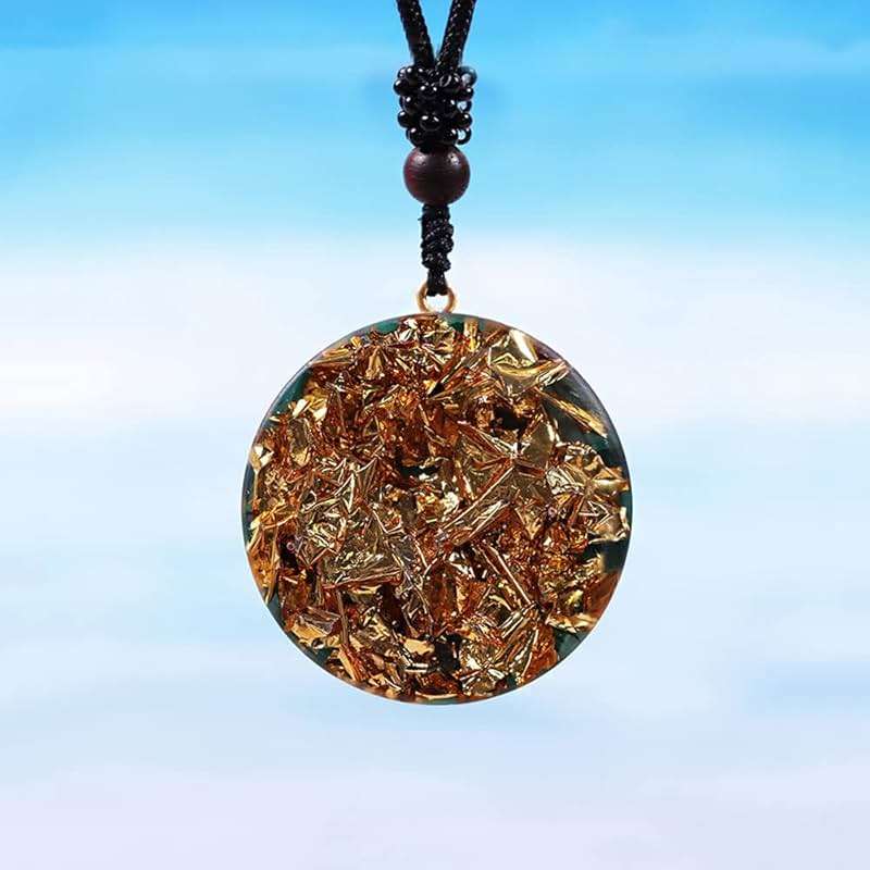 Day Day Up Orgonite Pendant Malachite Green Crystal Orgone Pendant Necklace Reiki Spiritual Healing Energy Jewelry For Women (1) - Image 3