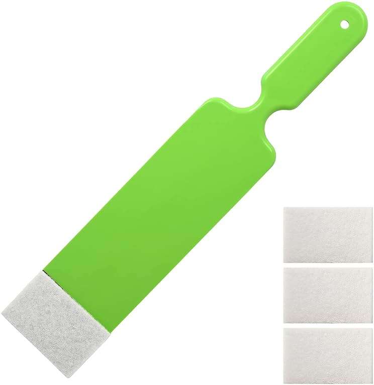 NEWISHTOOL Long Reach Auto Bulldozer Squeegee, Mini Paddle Scrubber for Window Tint Film Installing and Vehicle Windshield/Rear Window Glass Cleaning, 1 PC Bulldozer Tint Tool and 3 PCS Scrub Pads - Image 1
