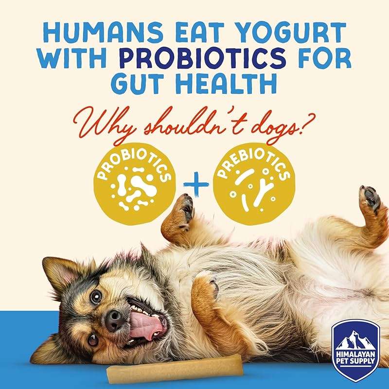 Himalayan Dog Chew Yogurt Sticks, Plain Flavored, Dog Treats With Prebiotics, Probiotics & Protein, Digestive Support, Lactose & Gluten Free, Natural Dog Treat for All Breeds, Made in America, 5 Count - Image 3