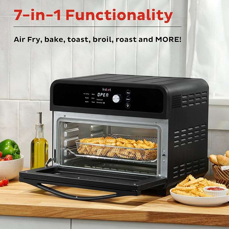 Instant Pot Omni 19QT/18L Toaster Oven Air Fryer, 7-in-1 Functions, Fits 12" Pizza, Crisps, Broils, Bakes, Roasts, Toasts, Warms, Convection, 100+ In-App Recipes, from the Makers of Instant Pot, Black - Image 4