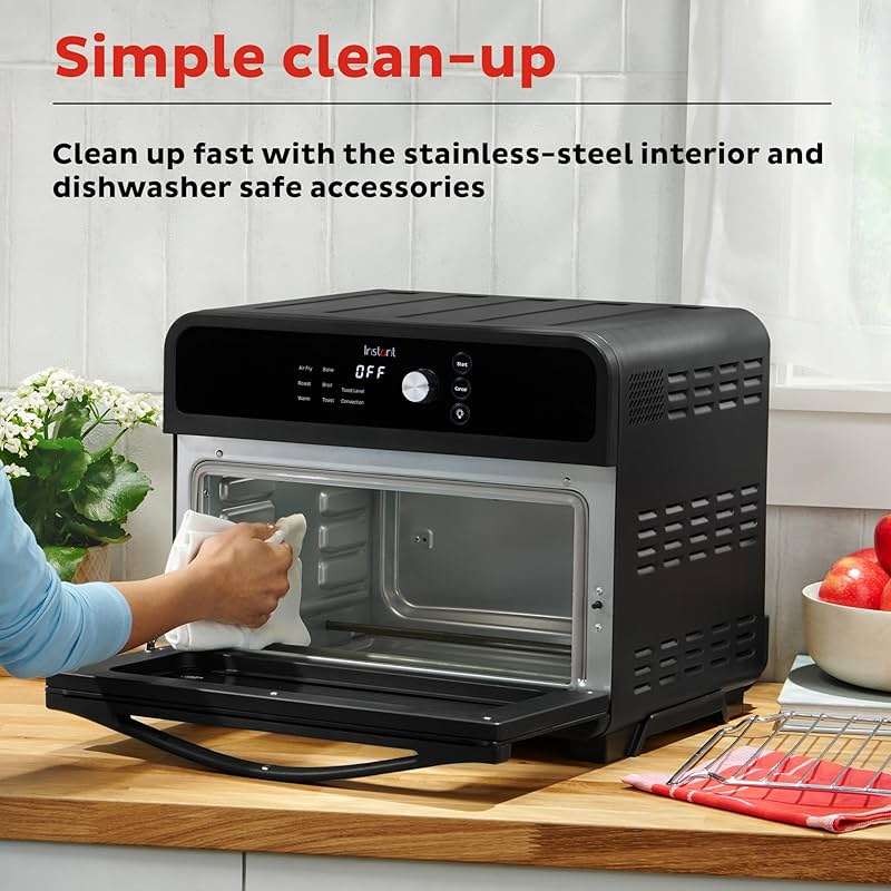 Instant Pot Omni 19QT/18L Toaster Oven Air Fryer, 7-in-1 Functions, Fits 12" Pizza, Crisps, Broils, Bakes, Roasts, Toasts, Warms, Convection, 100+ In-App Recipes, from the Makers of Instant Pot, Black - Image 6
