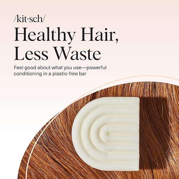 Kitsch Rice Water Conditioner Bar for Hair Growth – Rice Protein Hair Conditioner to Repair Damage, Prevent Split Ends & Boosts Shine – Paraben, Silicone & Sulfate-Free Hair Care - Made in USA, 2.7 oz - Image 8