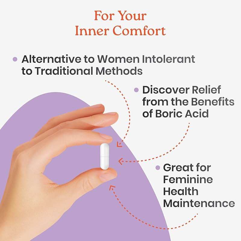NewLife Naturals Boric Acid Suppositories for Women – 600mg NF Grade Boric Acid Powder, Vaginal Odor & pH Balance, Vaginal Suppositories, Made in USA, 60 Count - Image 4
