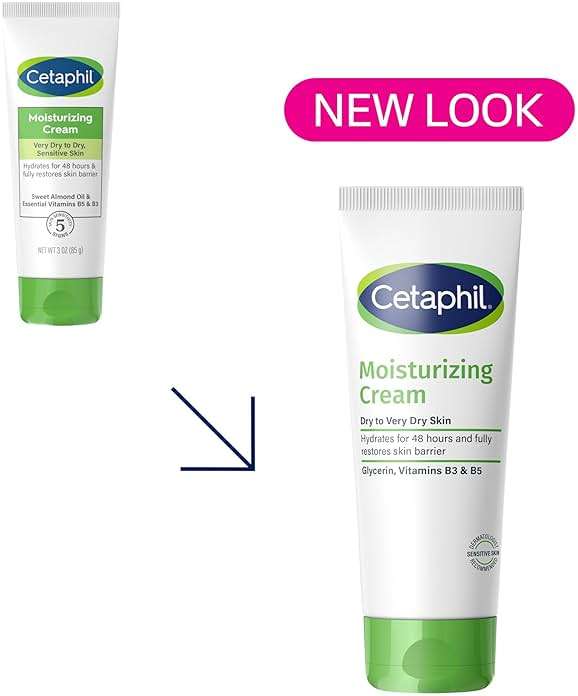 Cetaphil Face & Body Moisturizer, Hydrating Moisturizing Cream for Dry to Very Dry, Sensitive Skin, NEW 3 oz Pack of 3, Fragrance Free, Non-Comedogenic, Non-Greasy - Image 2