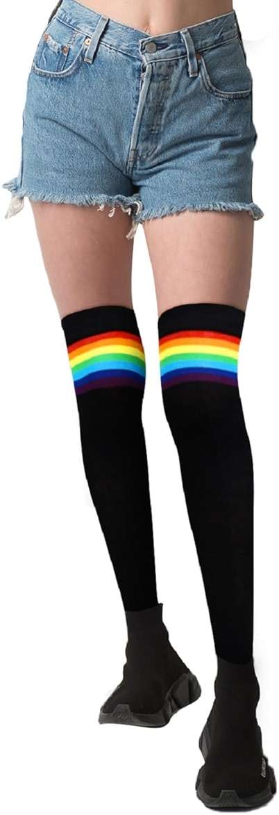 Benefeet Sox Womens Thigh High Socks Girls Novelty Cotton Over the Knee High Socks Funny Crazy Long Stockings Leg Warmers - Image 7