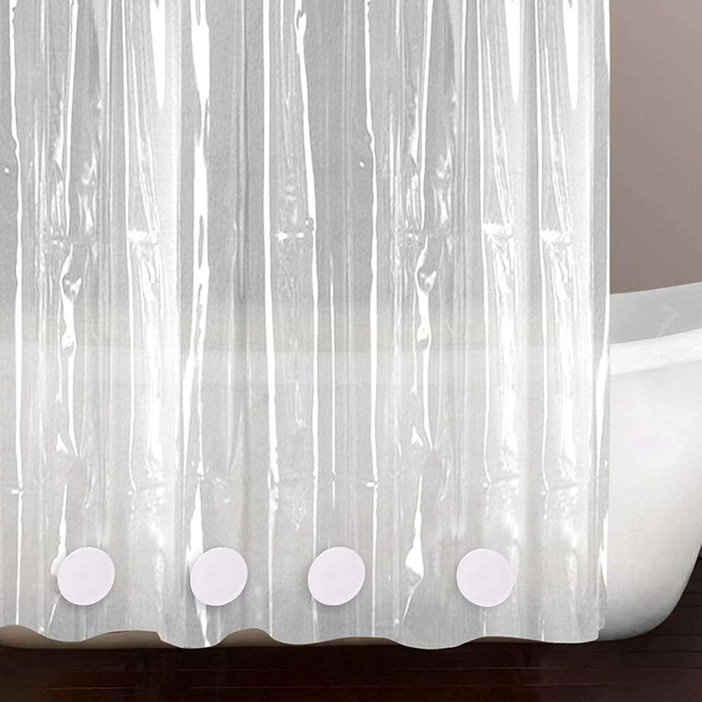 LEVOSHUA Magnetic Shower Curtain Weights, Rubber Covered Heavy Duty Weights, Prevent Curtain Liner from Blowing Around, Work for Drapery, Tablecloth, Flag, Outdoor Curtain 4 Pairs(Pack of 8) - Image 7