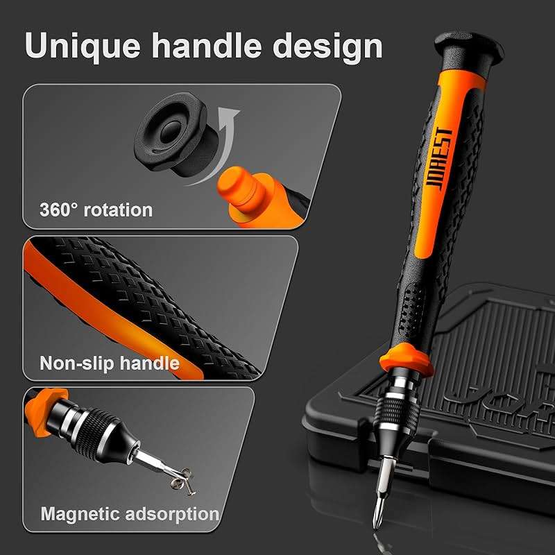 JOREST 40Pcs Small Precision Screwdriver Set with Torx Triwing Phillips, Mini Repair Tool Kit for Macbook, Computer, Laptop, PC, iPhone, PS5, Xbox, Switch, Glasses, Watch, Ring Doorbell, Electronics - Image 2