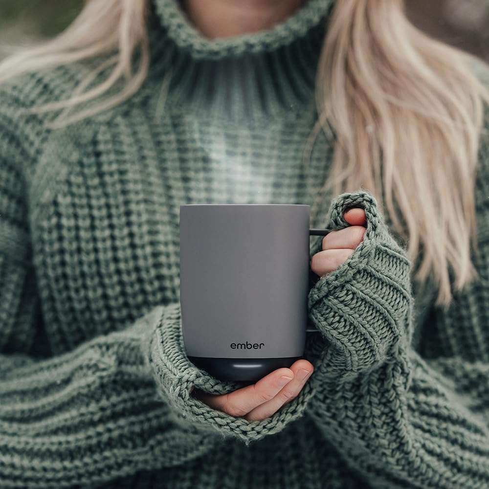 Ember Temperature Control Smart Mug 2, 14 Oz, App-Controlled Heated Coffee Mug with 80 Min Battery Life and Improved Design, GrayModel - Image 7