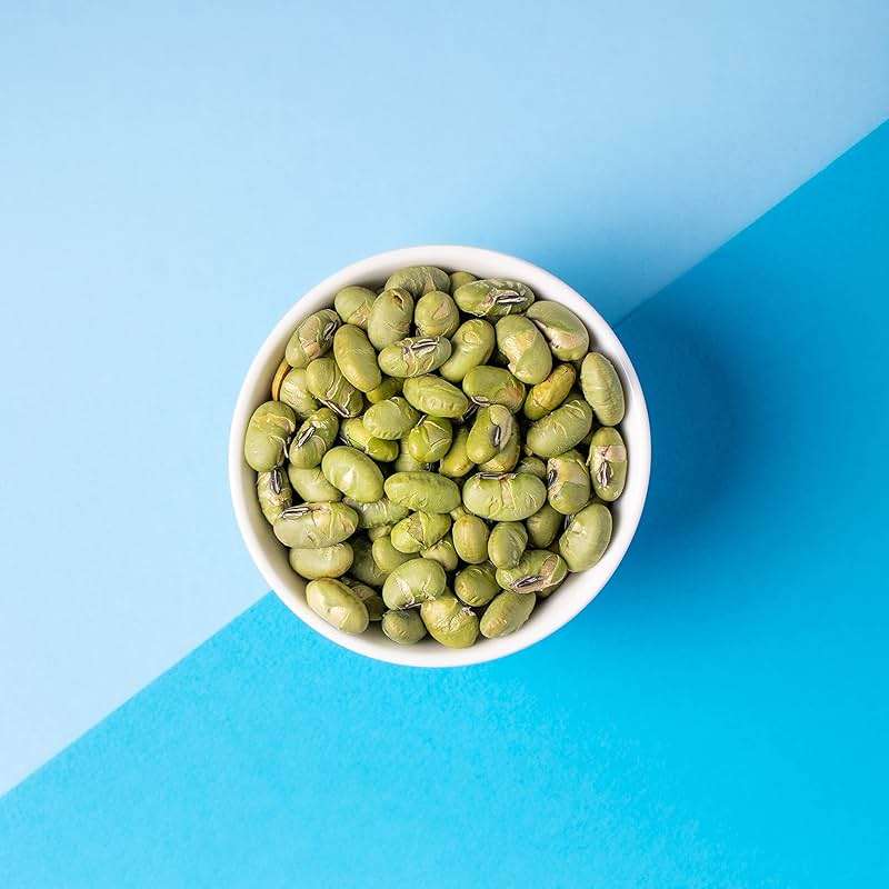 The Only Bean Crunchy Dry Roasted Edamame Snacks (Sea Salt), Healthy High Protein(11g) Keto Food, Low Carb Gluten Free Office Vegan Food 100 Calorie Snack Pack, 0.9oz 10 Pack - Image 3