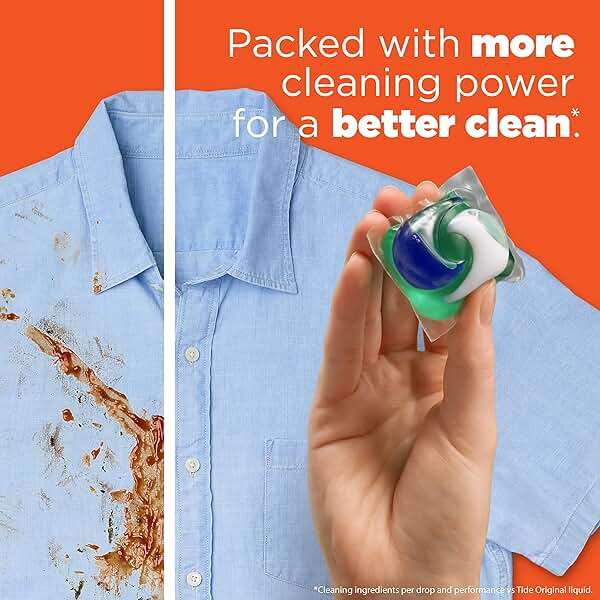 Tide PODS Laundry Detergent Soap Pods, Spring Meadow, 37 Count (Pack of 3 Bag Value Pack), Total 111 Count, HE Compatible - Image 11