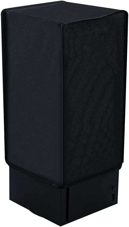 Mcbazel Dust Cover for Xbox Series X Console, Easy Access Cable Port, Anti-scratch Protective Case Cover Waterproof for Xbox Series X Console - Black - Image 1