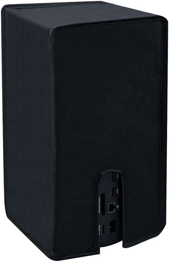 Mcbazel Dust Cover for Xbox Series X Console, Easy Access Cable Port, Anti-scratch Protective Case Cover Waterproof for Xbox Series X Console - Black - Image 9