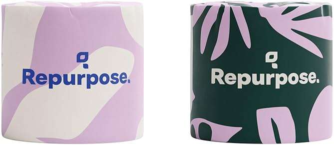 Repurpose 100% Bamboo Toilet Paper, 3-Ply, Tree-Free, Plastic-Free, FSC Certified, Septic Safe, Fast Dissolving, RV-Friendly, 12 Rolls (300 Sheets/Roll), No Fragrance/Dyes - Image 2