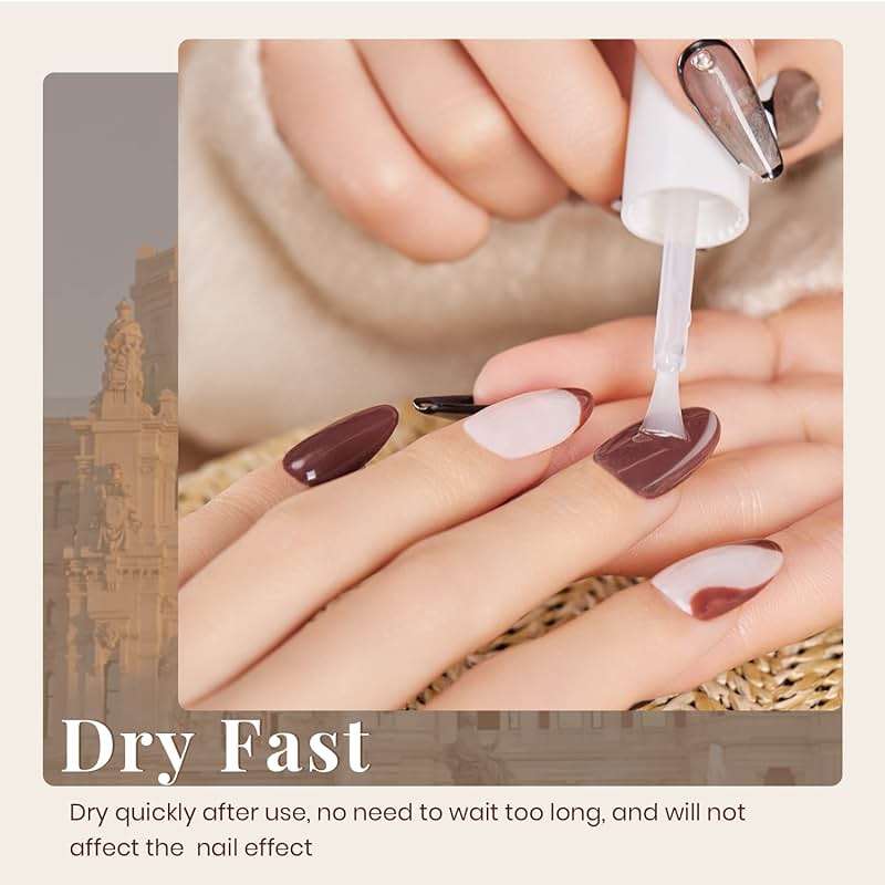 Beetles Dip Powder Liquid Set, 2 in 1 Dip Base & Top Coat with Activator, 2 Pcs 0.51 Fl Oz Each Dipping Liquid Kit for French Dip Nails, Summer Manicure Gift for Women - Image 5