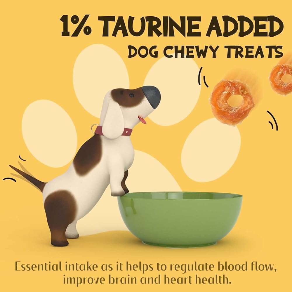 ASMPET Chicken Jerky Dog Treats, Chicken Rings, Training Treats for Dogs, Natural Dog Jerky Treats - Image 4