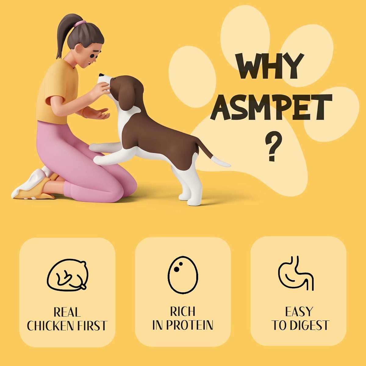 ASMPET Chicken Jerky Dog Treats, Chicken Rings, Training Treats for Dogs, Natural Dog Jerky Treats - Image 5