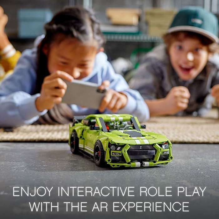 LEGO Technic Ford Mustang Shelby GT500 Toy Car - Building Toy for Boys & Girls, Ages 9+ Years - Pull Back Car W/AR App for Pretend Play - Gift Ideas - 42138 - Image 4