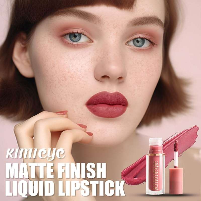KIMIEYE 12Pcs Velvet Matte Liquid Lipstick Set, Waterproof Long Lasting Quick-drying Non-Stick Cup Nude Lip Stain Kit, Up to 24H Wear, Professional Lip Makeup Gift Kit for Women (SET A) - Image 2