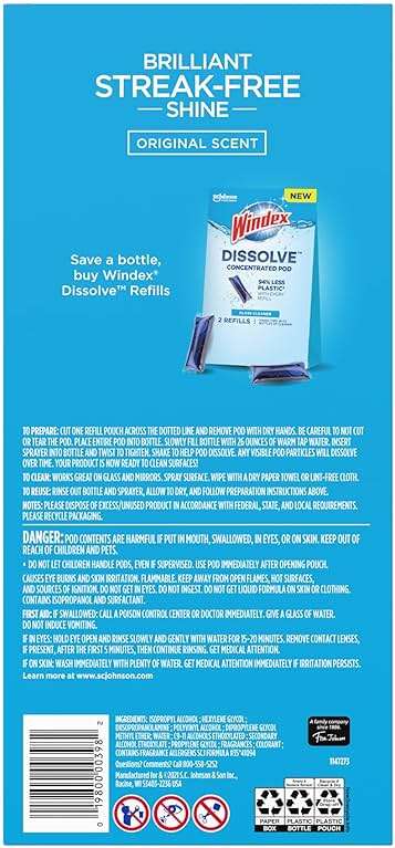 WINDEX DISSOLVE PODS STARTER KIT 1+1 0.28 FLOZ - Image 5