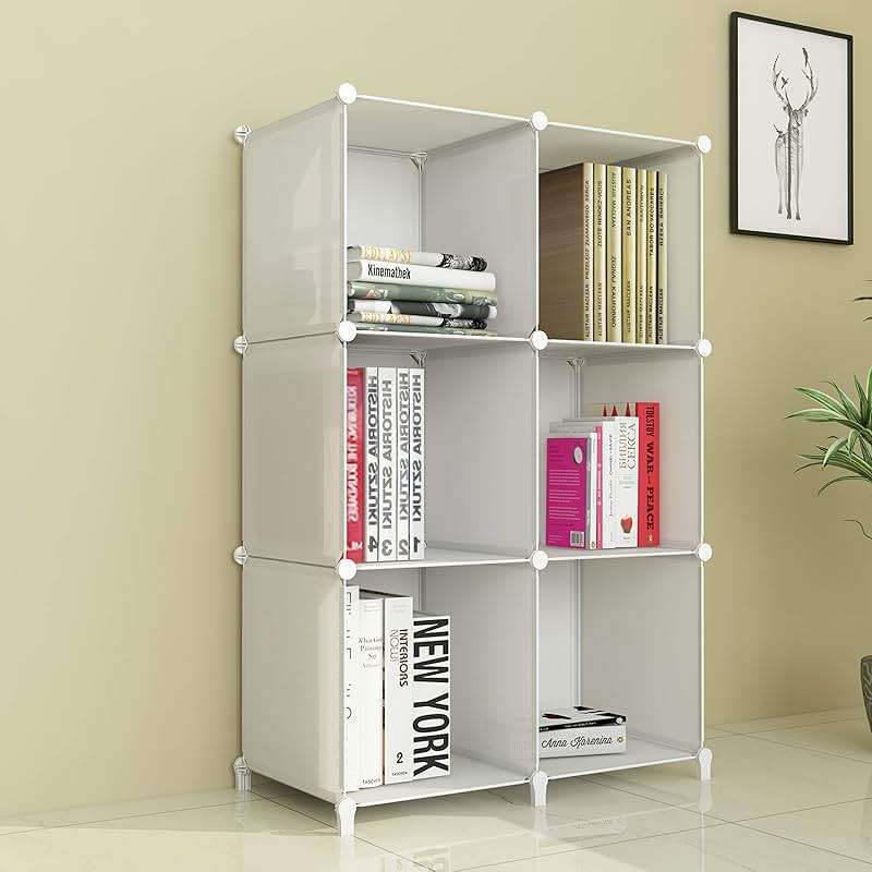 Stackable Closet Organizers and Storage 6 Cube Storage Organizer Closet Organizer for Bathroom Closet Storage for Wardrobe - Image 6