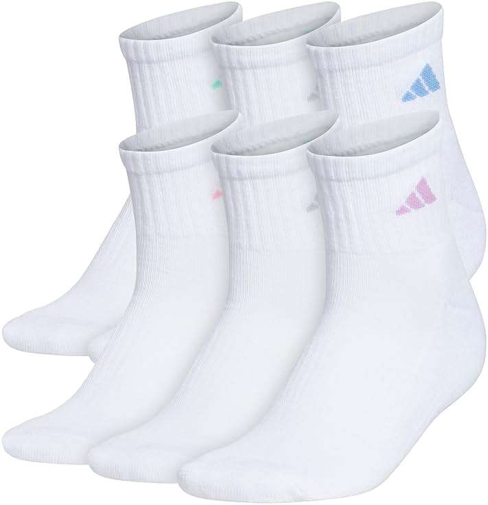 adidas Athletic Cushioned 6-Pack Quarter - Image 1