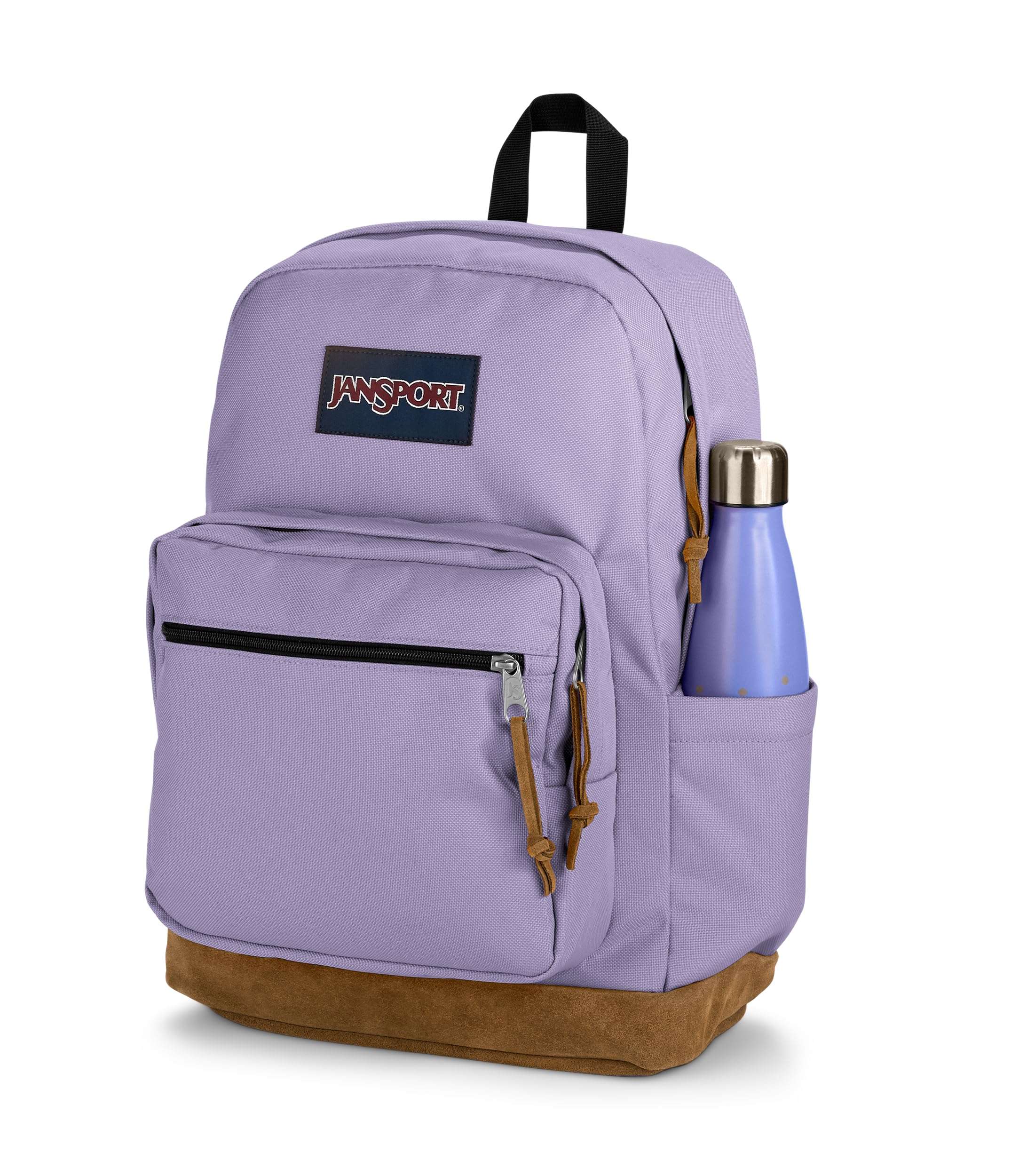 JanSport Right Pack Backpack - Durable Daypack with Padded 15" Laptop Sleeve, Spacious Main Compartment & Integrated Water Bottle Pocket - Pastel Lilac - Image 6