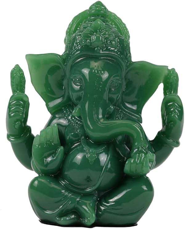 Seyee-bro Lord Ganesha Statues - Ganesh Idol Figurine - Elephant God Buddha Sculpture for Home Car Decor Tabletop Statue - Image 1