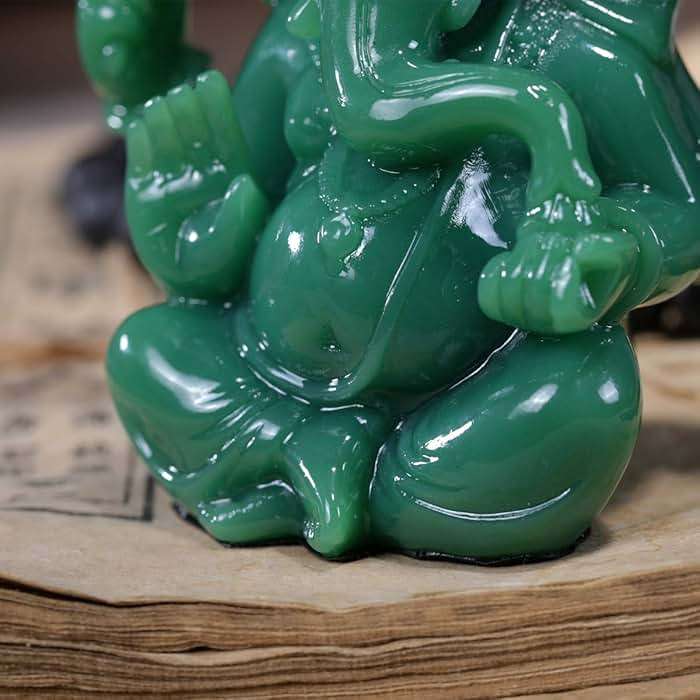 Seyee-bro Lord Ganesha Statues - Ganesh Idol Figurine - Elephant God Buddha Sculpture for Home Car Decor Tabletop Statue - Image 5