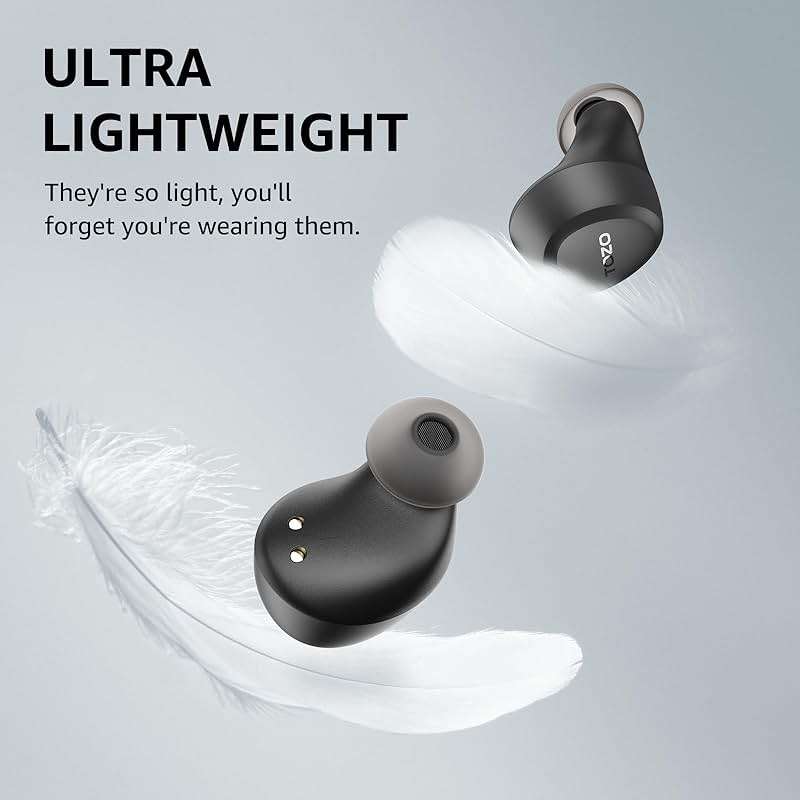 TOZO A1 Wireless Earbuds Bluetooth 5.3 Light Weight in Ear IPX5 Waterproof Headphones 2 Mic for AI Calls, Immersive Premium Sound Bass Headset with Charging Case, 32 Presets EQ Customization via App - Image 8