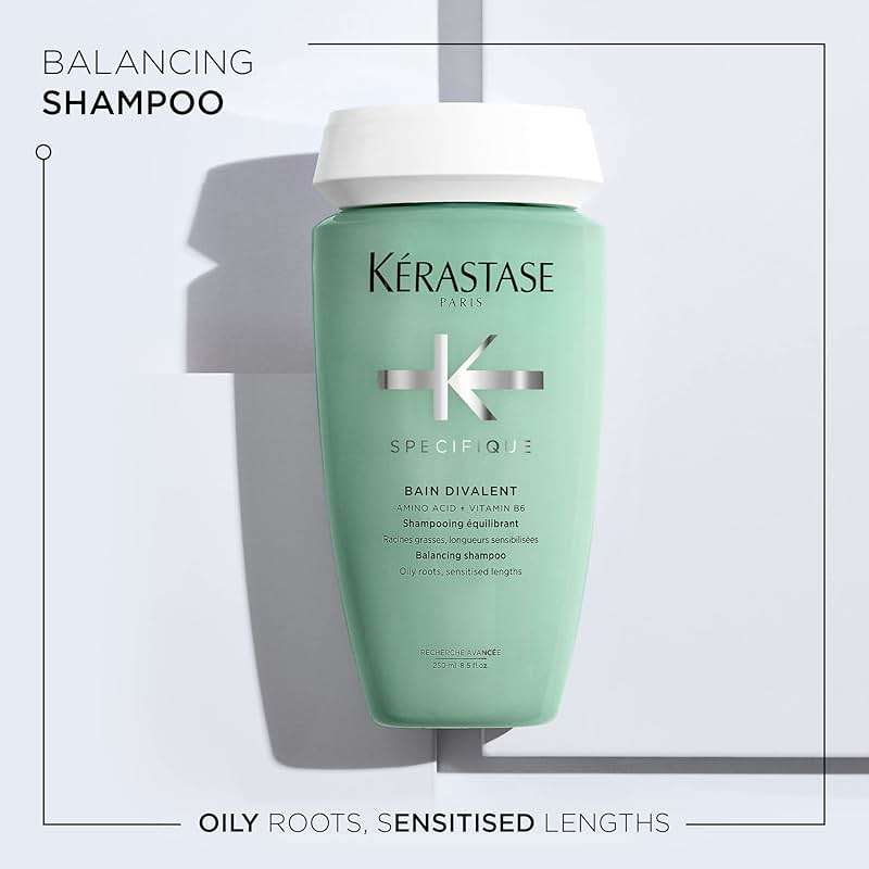 Kerastase Specifique Balancing Shampoo For Oily Scalp & Hair - Cleanses Oil From Roots and Hydrates Dry Hair Ends - Image 2