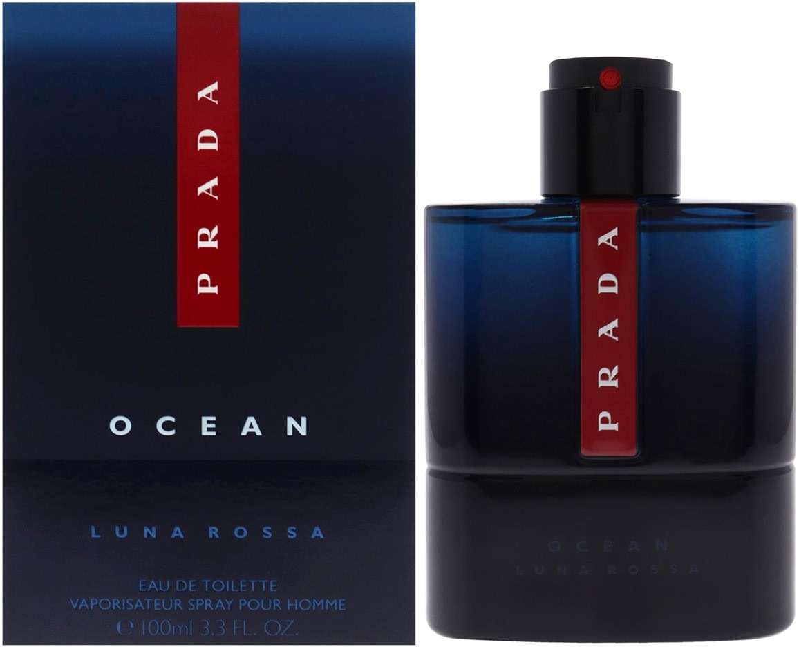 Prada Luna Rossa Ocean Eau De Toilette Spray for Men, 3.4 Ounce - Image 1