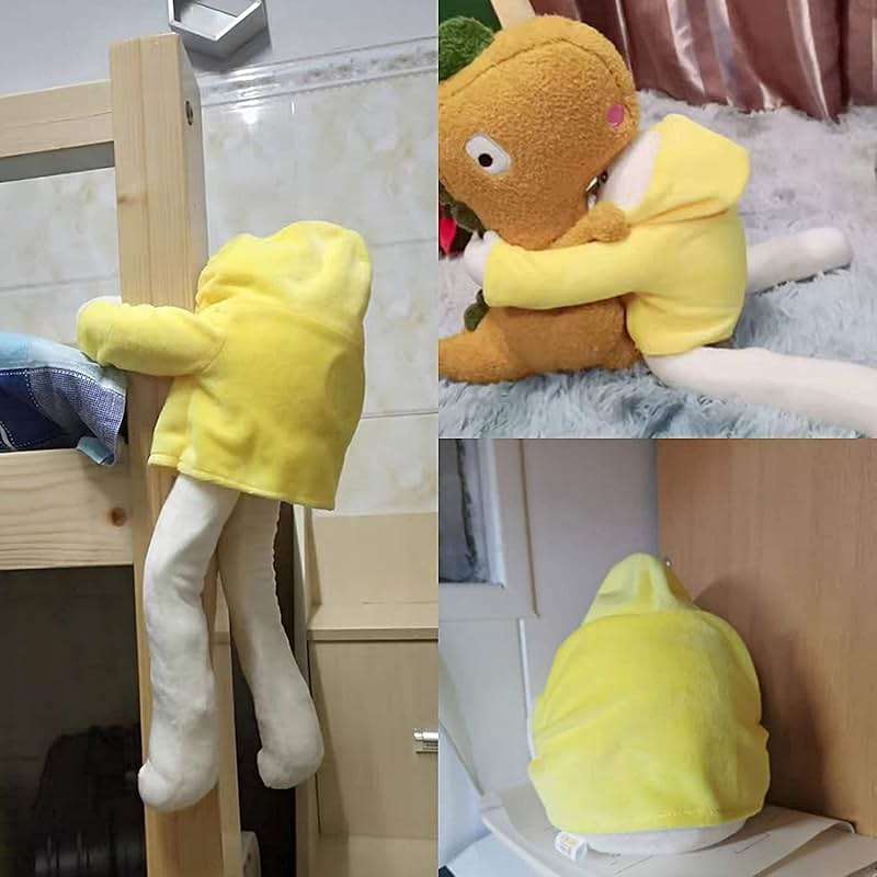 sunfedmiss Plush Banana Man Toy, 16inch Weird Banana Man Doll with Magnet, Funny Poseable Decompression Toy Stuffed Animals Doll Gifts for Boys Girls Birthday Party Christmas(Yellow) - Image 6