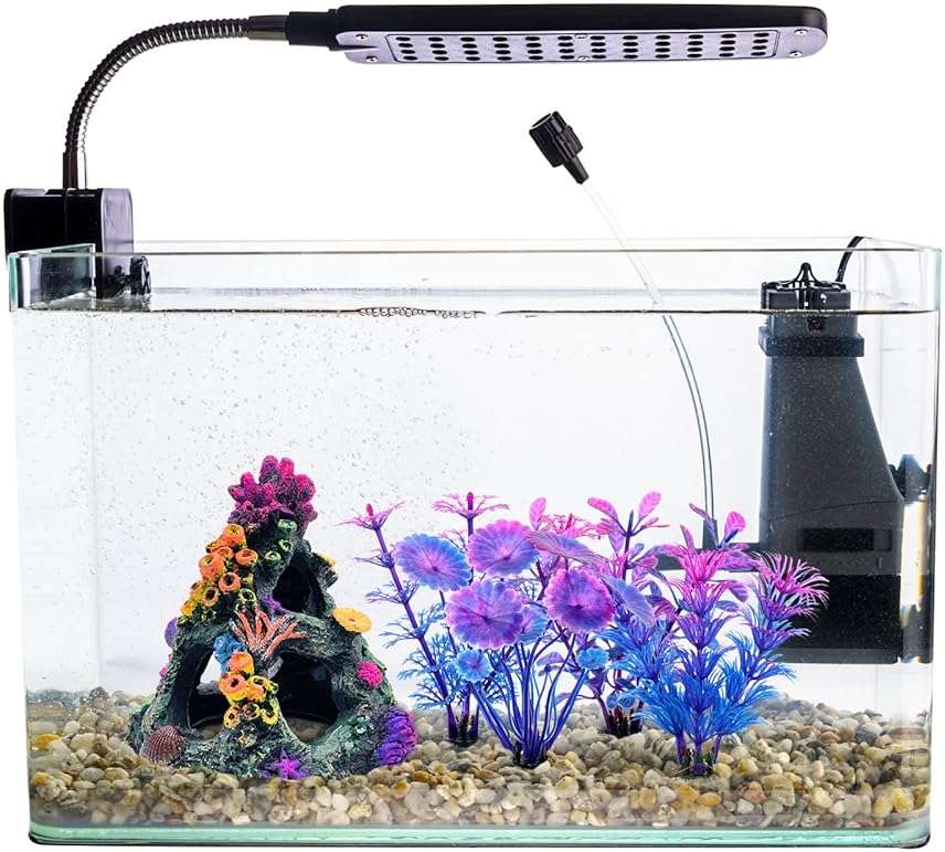 GSD Aquarium Colorful Coral Reef Set Fish Tank Decoration Mountain Ornament for Aquarium Environments Decor Accessories, Coral Mountain x 1, Aquatic Plant x 4 - Image 6