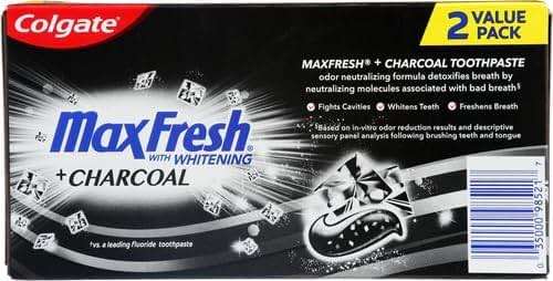 Colgate Max Fresh Toothpaste + Charcoal, Charcoal Mint (6 Ounce, Pack of 2) - Image 5