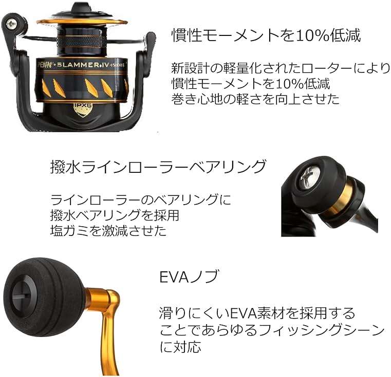 Penn Slammer IV Spinning Fishing Reels - Image 5