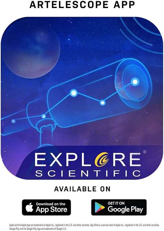 National Geographic 70mm Astronomical Refractor Telescope with Fully Coated Optics Adjustable Tripod and Astronomy App for Young Astronomers and Adult Sky Watchers - Image 5