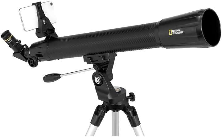 National Geographic 70mm Astronomical Refractor Telescope with Fully Coated Optics Adjustable Tripod and Astronomy App for Young Astronomers and Adult Sky Watchers - Image 7