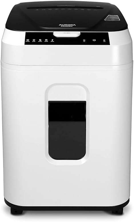 Aurora Commercial Grade 200-Sheet Auto Feed High Security Micro-Cut Paper Shredder/ 60 Minutes/Security Level P-5 - Image 7