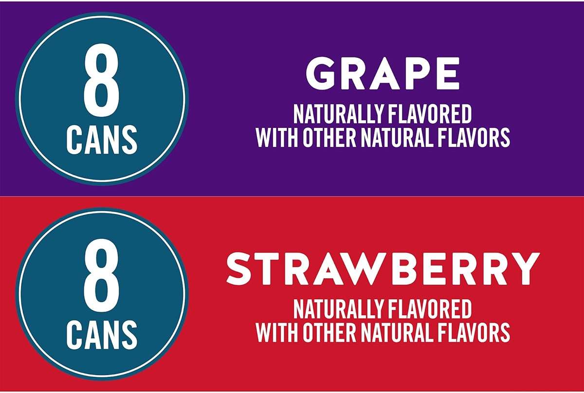 Waterloo Sparkling Water Two-Flavor Pack, 12 Fl Oz Cans, Pack of 16, 8 x Grape, 8 x Strawberry | Zero Calories | Zero Sugar or Artificial Sweeteners | Zero Sodium - Image 3