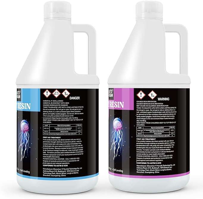 LET'S RESIN Epoxy Resin Kit,1 Gallon Bubble Free & Crystal Clear Epoxy Resin for Casting, DIY, Art, Molds,Jewelry（Including 0.5 Gallon Resin + 0.5 Gallon Hardener） - Image 9