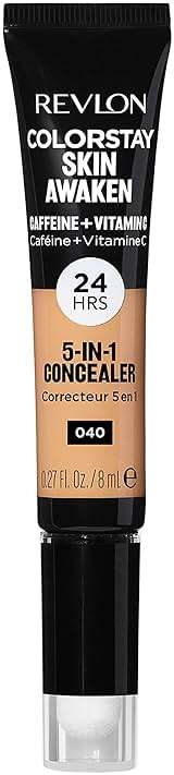 Revlon ColorStay Skin Awaken 5-in-1 Concealer, Lightweight, Creamy Longlasting Face Makeup with Caffeine & Vitamin C, For Imperfections, Dark Circles & Redness, 040 Medium, 0.27 Fl Oz - Image 1